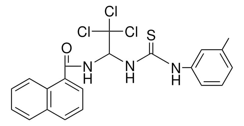 Sigma-Aldrich NAPHTHALENE-CARBOXYLIC ACID (2,2,2-TRICHLORO-1-(3-M-TOLYL-THIOUREIDO)-ET)-AMIDE,AldrichCPR