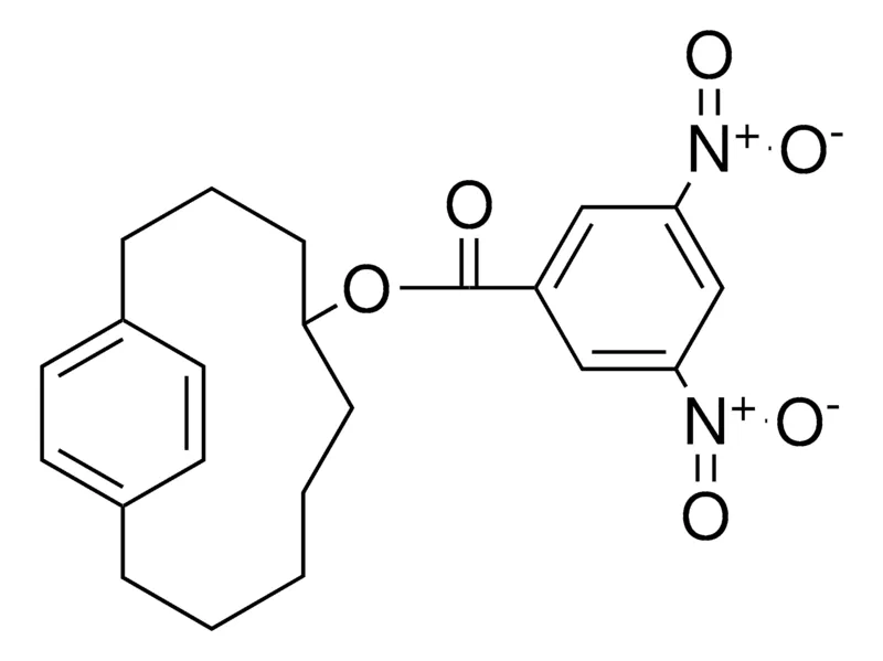 Sigma-Aldrich 3,5-DINITRO-BENZOIC ACID BICYCLO(9.2.2)PENTADECA-1(14)11(15),12-TRIEN-5-YL ESTER,AldrichCPR