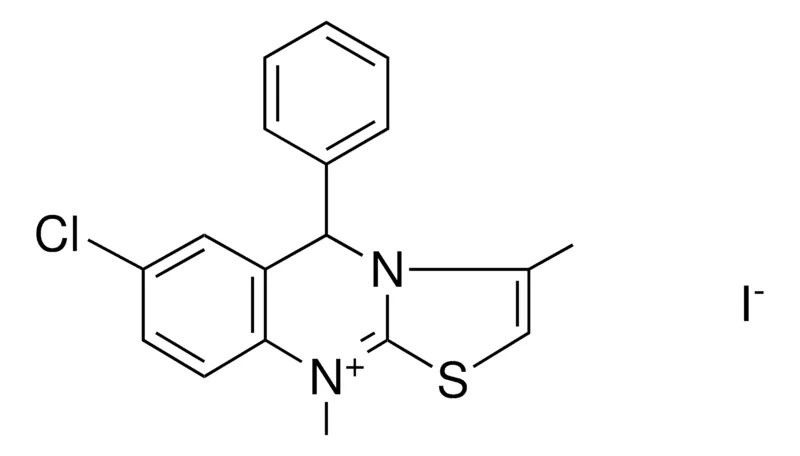 Sigma-Aldrich 7-CHLORO-5,10-DIHYDRO-3,10-DIMETHYL-5-PH-THIAZOLO(2,3-B)QUINAZOLIN-10-IUM IODIDE,AldrichCPR