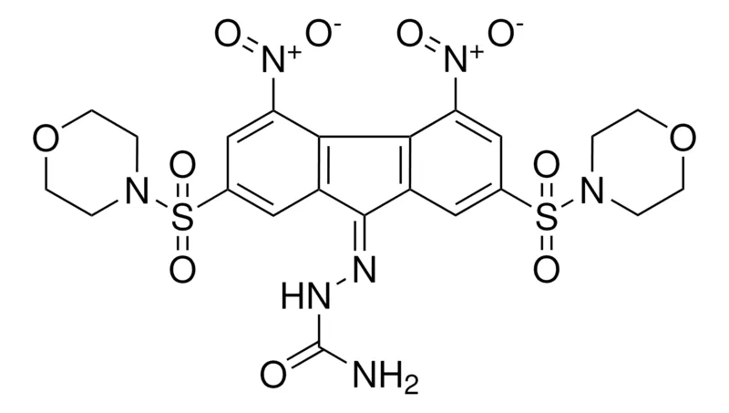 Sigma-Aldrich 2,7-BIS(4-MORPHOLINYLSULFONYL)-4,5-DINITRO-9H-FLUOREN-9-ONE SEMICARBAZONE,AldrichCPR
