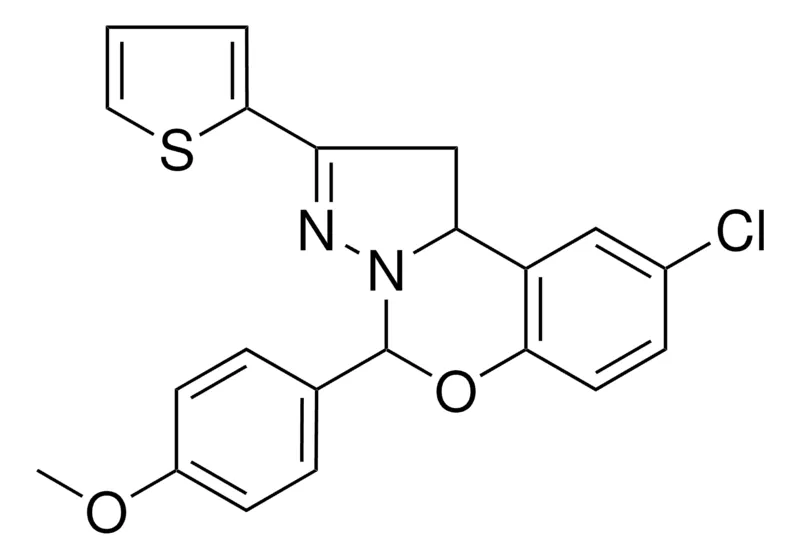 Sigma-Aldrich 8CL-4(4-MEO-PH)2-THIOPHEN-2-YL-1,9B-2H-5-OXA-3,3A-DIAZA-CYCLOPENTA(A)NAPHTHALENE,AldrichCPR