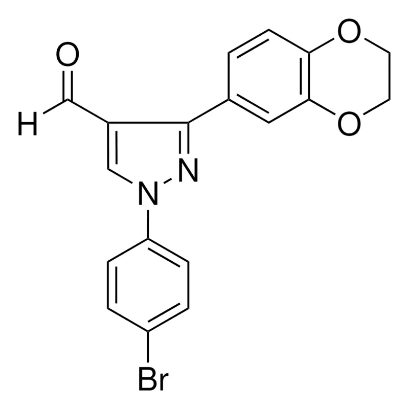 Sigma-Aldrich 1-(4-BROMOPHENYL)-3-(2,3-DIHYDRO-1,4-BENZODIOXIN-6-YL)-1H-PYRAZOLE-4-CARBALDEHYDE,AldrichCPR