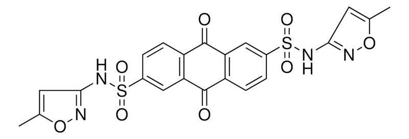 Sigma-Aldrich N(2),N(6)-BIS(5-ME-3-ISOXAZOLYL)-9,10-DIOXO-9,10-2H-2,6-ANTHRACENEDISULFONAMIDE,AldrichCPR