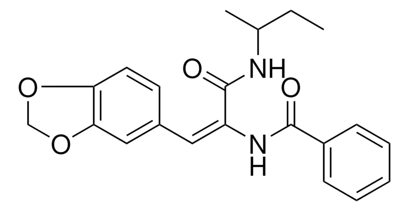 Sigma-Aldrich N-(2-(1,3-BENZODIOXOL-5-YL)-1-((SEC-BUTYLAMINO)CARBONYL)VINYL)BENZAMIDE,AldrichCPR