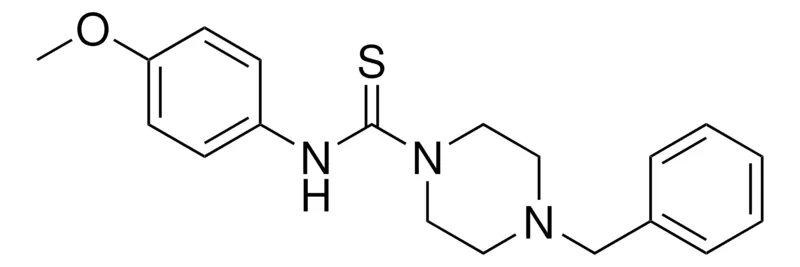 Sigma-Aldrich 4-BENZYL-PIPERAZINE-1-CARBOTHIOIC ACID (4-METHOXY-PHENYL)-AMIDE,AldrichCPR
