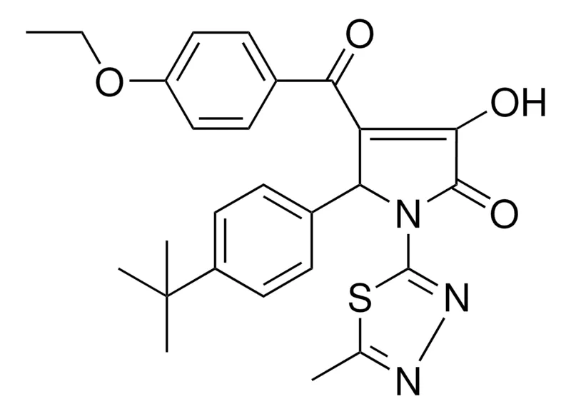 Sigma-Aldrich 5-(4-TERT-BUTYLPHENYL)-4-(4-ETHOXYBENZOYL)-3-HYDROXY-1-(5-METHYL-1,3,4-THIADIAZOL-2-YL)-1,5-DIHYDRO-2H-PYRROL-2-ONE，AldrichCPR