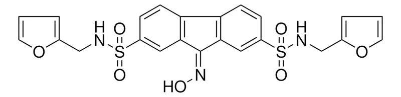Sigma-Aldrich 9-HYDROXYIMINO-9H-FLUORENE-2,7-DISULFONIC ACID BIS-((FURAN-2-YLMETHYL)-AMIDE),AldrichCPR
