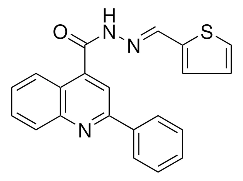 Sigma-Aldrich 2-PHENYL-QUINOLINE-4-CARBOXYLIC ACID THIOPHEN-2-YLMETHYLENE-HYDRAZIDE,AldrichCPR