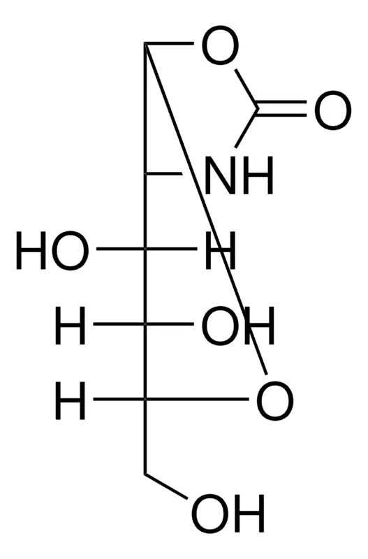 Sigma-Aldrich 6,7-DIHYDROXY-5-(HYDROXYMETHYL)TETRAHYDRO-3AH-PYRANO(3,2-D)(1,3)OXAZOL-2(1H)-ONE,AldrichCPR
