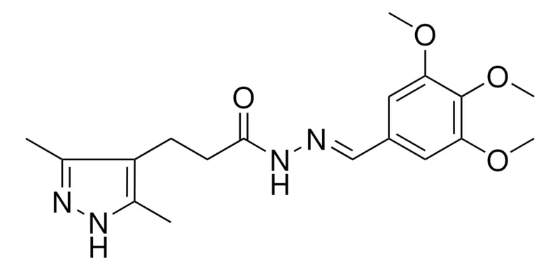 Sigma-Aldrich 3-(3,5-DI-ME-1H-PYRAZOL-4-YL)PROPIONIC ACID (3,4,5-TRI-MEO-BENZYLIDENE)HYDRAZIDE,AldrichCPR
