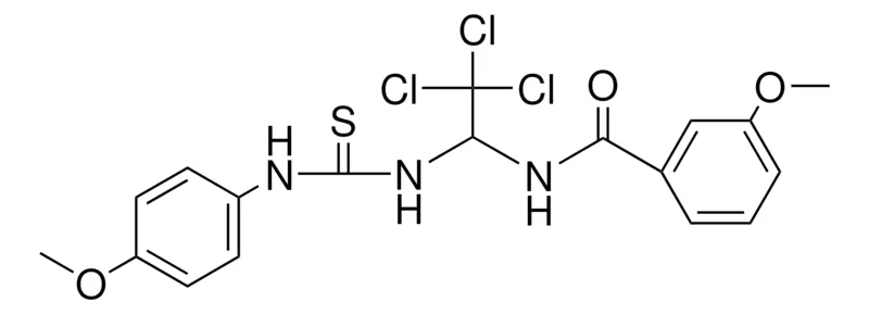 Sigma-Aldrich 3-MEO-N-(2,2,2-TRICHLORO-1-(3-(4-METHOXY-PHENYL)-THIOUREIDO)-ETHYL)-BENZAMIDE,AldrichCPR