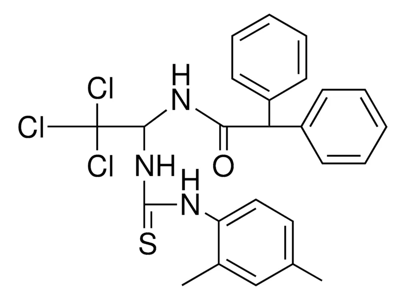 Sigma-Aldrich 2,2-DIPHENYL-N-(2,2,2-TRICHLORO-1-(3-(2,4-DIMETHYL-PH)-THIOUREIDO)-ET)-ACETAMIDE,AldrichCPR