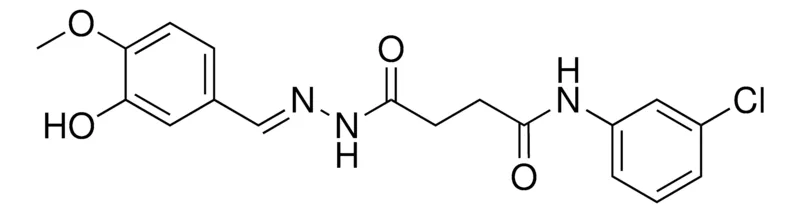 Sigma-Aldrich N-(3-CHLOROPHENYL)-4-(2-(3-HO-4-METHOXYBENZYLIDENE)HYDRAZINO)-4-OXOBUTANAMIDE,AldrichCPR