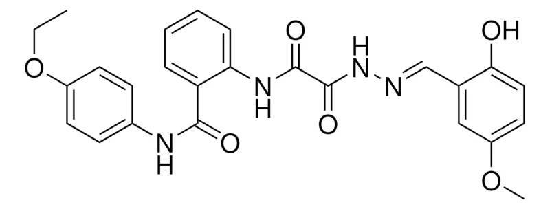 Sigma-Aldrich N-(4-ETHOXY-PH)-2-(((2-(2-HO-5-MEO-BENZYLIDENE)HYDRAZINO)(OXO)AC)AMINO)BENZAMIDE,AldrichCPR