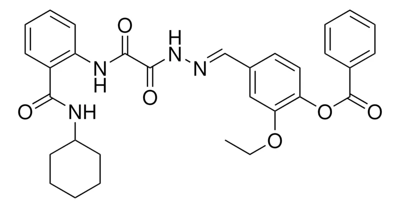 Sigma-Aldrich 4-((E)-{[{2-[(CYCLOHEXYLAMINO)CARBONYL]ANILINO}(OXO)ACETYL]HYDRAZONO}METHYL)-2-ETHOXYPHENYL BENZOATE，AldrichCPR