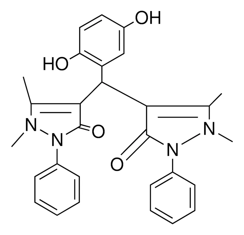 Sigma-Aldrich 4,4'-((2,5-DIHYDROXYPHENYL)METHYLENE)BIS(1,5-DIMETHYL-2-PHENYL-1H-PYRAZOL-3(2H)-ONE)，AldrichCPR