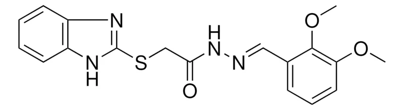 Sigma-Aldrich 2-(1H-BENZOIMIDAZOL-2-YLSULFANYL)-ACETIC ACID (2,3-DI-MEO-BENZYLIDENE)-HYDRAZIDE,AldrichCPR