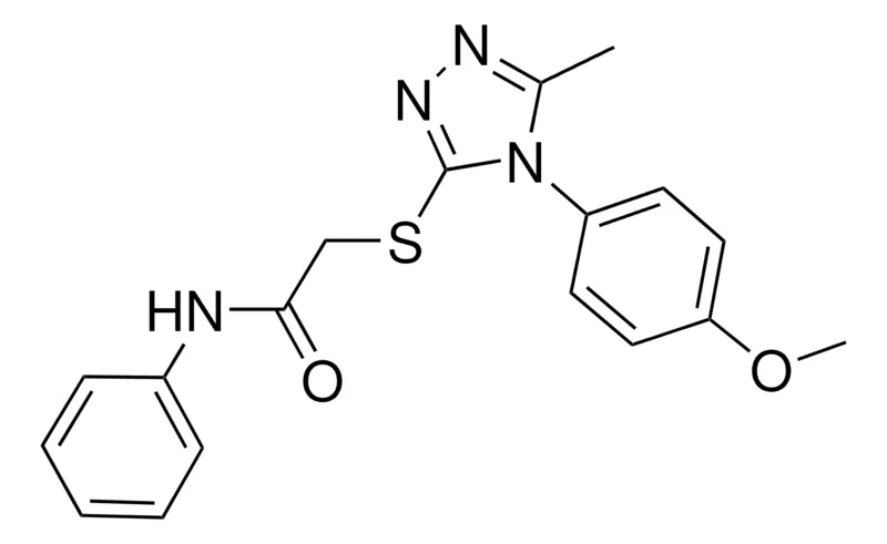 Sigma-Aldrich 2-((4-(4-METHOXYPHENYL)-5-METHYL-4H-1,2,4-TRIAZOL-3-YL)THIO)-N-PHENYLACETAMIDE,AldrichCPR