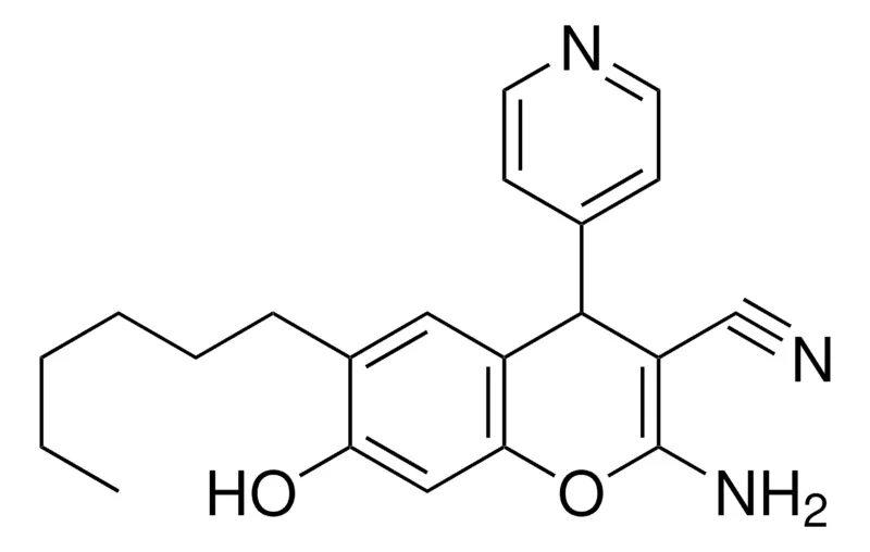 Sigma-Aldrich 2-AMINO-6-HEXYL-7-HYDROXY-4-PYRIDIN-4-YL-4H-CHROMENE-3-CARBONITRILE,AldrichCPR
