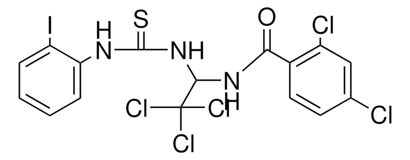 Sigma-Aldrich 2,4-DICHLORO-N-(2,2,2-TRICHLORO-1-(3-(2-I-PHENYL)-THIOUREIDO)-ETHYL)-BENZAMIDE,AldrichCPR