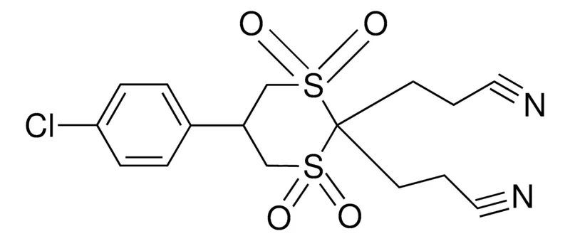 Sigma-Aldrich 3-(5-(4-CL-PH)-2-(2-CYANO-ET)-1,1,3,3-TETRAOXO-(1,3)DITHIAN-2-YL)-PROPIONITRILE,AldrichCPR