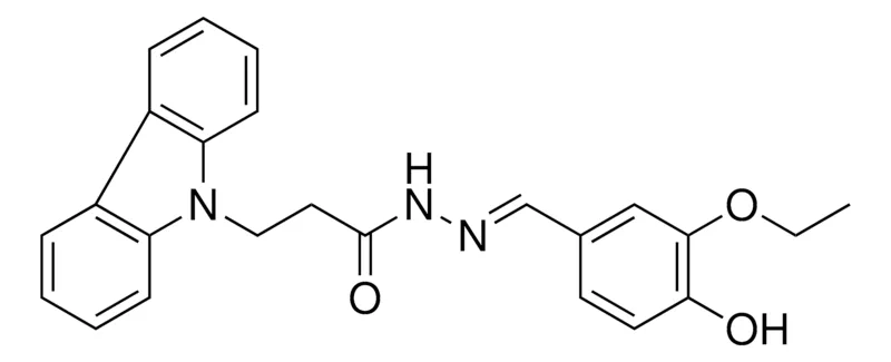 Sigma-Aldrich 3-CARBAZOL-9-YL-PROPIONIC ACID (3-ETHOXY-4-HYDROXY-BENZYLIDENE)-HYDRAZIDE，AldrichCPR