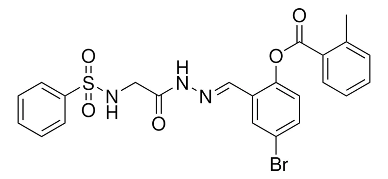 Sigma-Aldrich 4-BR-2-(2-(((PHENYLSULFONYL)AMINO)AC)CARBOHYDRAZONOYL)PHENYL 2-METHYLBENZOATE,AldrichCPR