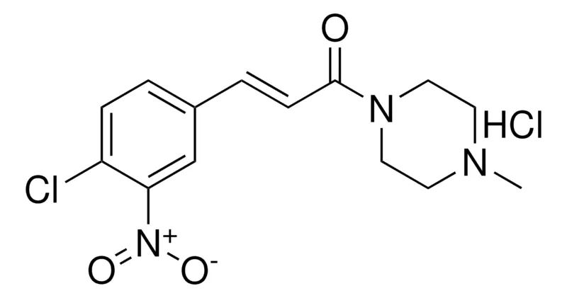 Sigma-Aldrich 3-(4-CL-3-NITRO-PHENYL)-1-(4-METHYL-PIPERAZIN-1-YL)-PROPENONE, HYDROCHLORIDE,AldrichCPR