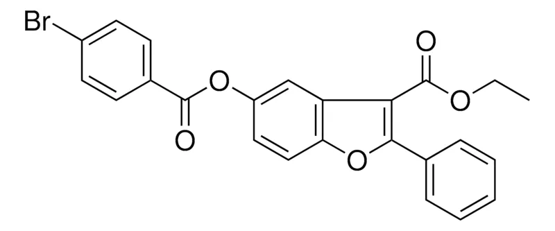 Sigma-Aldrich 5-(4-BROMO-BENZOYLOXY)-2-PHENYL-BENZOFURAN-3-CARBOXYLIC ACID ETHYL ESTER,AldrichCPR
