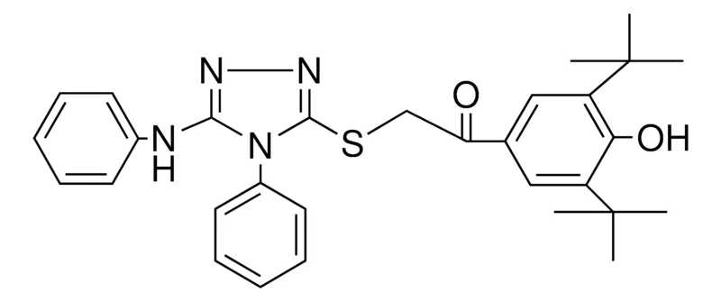 Sigma-Aldrich 1-(3,5-DI-TERT-BU-4-HO-PH)-2-(PH-PHENYLAMINO-(1,2,4)TRIAZOL-YLSULFANYL)-ETHANONE,AldrichCPR