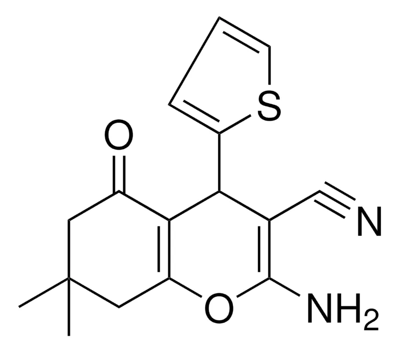 Sigma-Aldrich 2-AMINO-7,7-DIMETHYL-5-OXO-4-(2-THIENYL)-5,6,7,8-TETRAHYDRO-4H-CHROMENE-3-CARBONITRILE，AldrichCPR