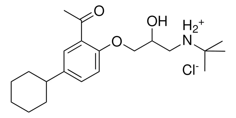 Sigma-Aldrich 3-(2-AC-4-CYCLOHEXYLPHENOXY)-N-(TERT-BUTYL)-2-HYDROXY-1-PROPANAMINIUM CHLORIDE,AldrichCPR