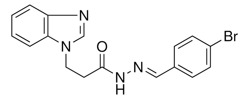 Sigma-Aldrich 3-BENZOIMIDAZOL-1-YL-PROPIONIC ACID (4-BROMO-BENZYLIDENE)-HYDRAZIDE,AldrichCPR