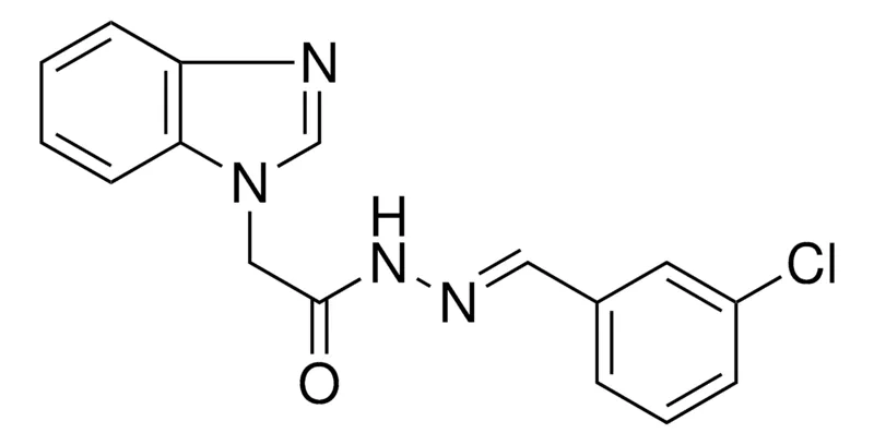 Sigma-Aldrich 2-BENZOIMIDAZOL-1-YL-ACETIC ACID (3-CHLORO-BENZYLIDENE)-HYDRAZIDE,AldrichCPR
