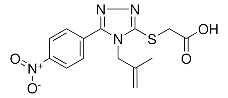 Sigma-Aldrich (4-(2-ME-ALLYL)-5-(4-NITRO-PHENYL)-4H-(1,2,4)TRIAZOL-3-YLSULFANYL)-ACETIC ACID,AldrichCPR