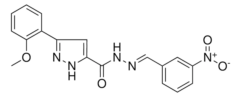 Sigma-Aldrich 5-(2-MEO-PHENYL)-2H-PYRAZOLE-3-CARBOXYLIC ACID (3-NITRO-BENZYLIDENE)-HYDRAZIDE,AldrichCPR