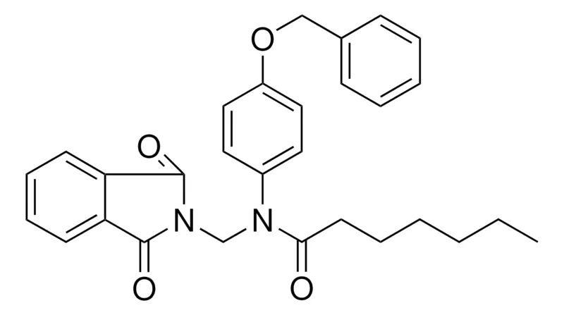 Sigma-Aldrich HEPTANOIC ACID (4-BENZYLOXY-PH)-(1,3-DIOXO-1,3-2H-ISOINDOL-2-YLMETHYL)-AMIDE,AldrichCPR