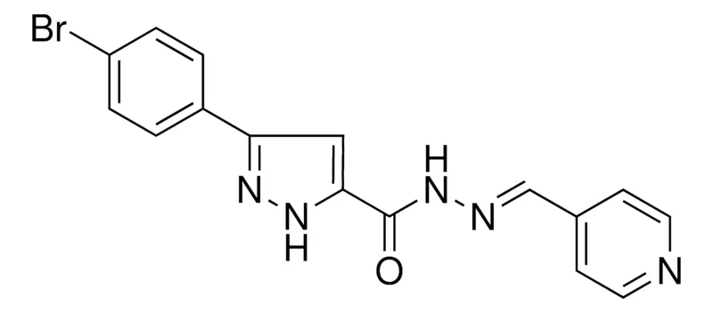 Sigma-Aldrich 5-(4-BROMO-PHENYL)-2H-PYRAZOLE-3-CARBOXYLIC ACID PYRIDIN-4-YLMETHYLENE-HYDRAZIDE,AldrichCPR