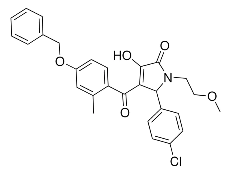 Sigma-Aldrich 4-[4-(BENZYLOXY)-2-METHYLBENZOYL]-5-(4-CHLOROPHENYL)-3-HYDROXY-1-(2-METHOXYETHYL)-1,5-DIHYDRO-2H-PYRROL-2-ONE，AldrichCPR