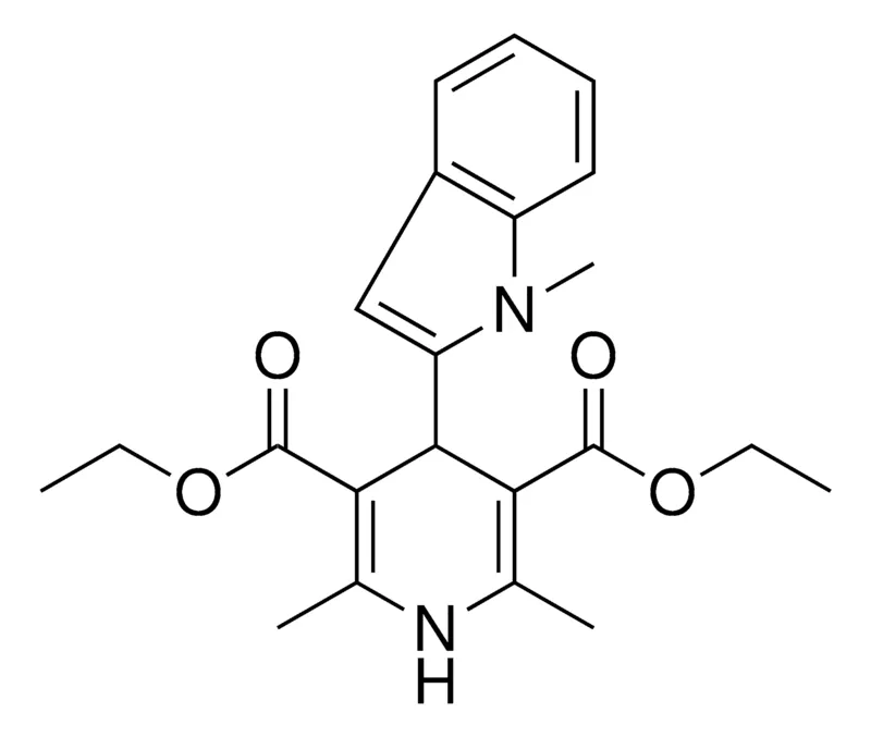 Sigma-Aldrich 2,6-DI-ME-4(1-ME-1H-INDOL-2-YL)1,4-2H-PYRIDINE-3,5-DICARBOXYLIC ACID DI-ET ESTER，AldrichCPR