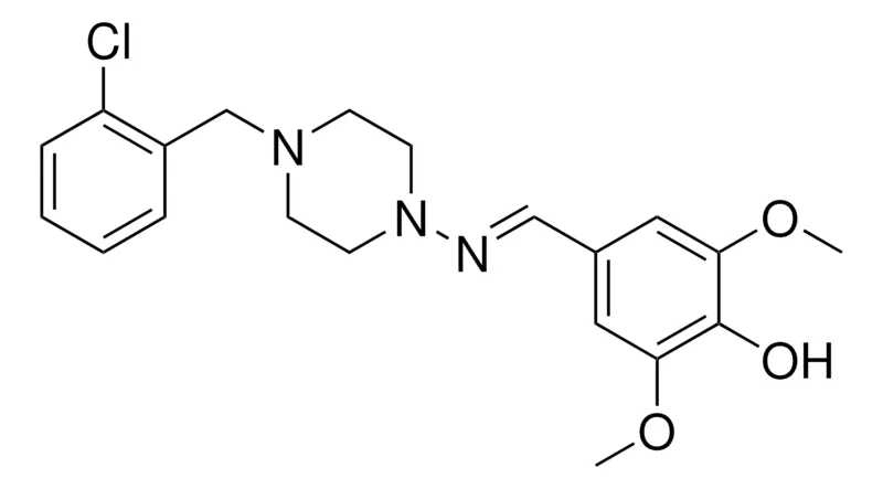 Sigma-Aldrich 4-(((4-(2-CHLOROBENZYL)-1-PIPERAZINYL)IMINO)METHYL)-2,6-DIMETHOXYPHENOL,AldrichCPR