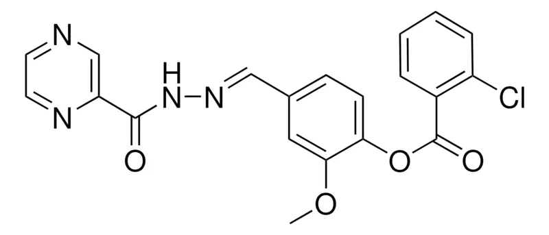 Sigma-Aldrich 2-METHOXY-4-(2-(2-PYRAZINYLCARBONYL)CARBOHYDRAZONOYL)PHENYL 2-CHLOROBENZOATE,AldrichCPR