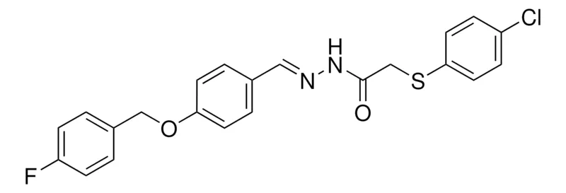 Sigma-Aldrich 2-(4-CL-PHENYLSULFANYL)-ACETIC ACID (4-(4-F-BENZYLOXY)-BENZYLIDENE)-HYDRAZIDE,AldrichCPR