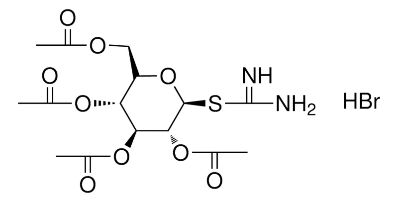 Sigma-Aldrich ACETIC ACID TRIACETOXY-CARBAMIMIDOYLSULFANYL-PYRAN-YLMETHYL ESTER, HYDROBROMIDE,AldrichCPR