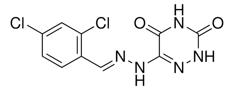 Sigma-Aldrich 6-(N'-(2,4-DICHLORO-BENZYLIDENE)-HYDRAZINO)-2H-(1,2,4)TRIAZINE-3,5-DIONE,AldrichCPR