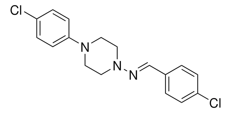 Sigma-Aldrich (4-CHLORO-BENZYLIDENE)-(4-(4-CHLORO-PHENYL)-PIPERAZIN-1-YL)-AMINE,AldrichCPR
