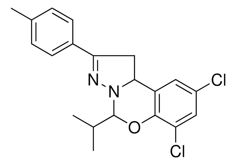 Sigma-Aldrich 6,8-DICHLORO-4-ISOPROPYL-2-P-TOLYL-2H-5-OXA-3,3A-DIAZA-CYCLOPENTA(A)NAPHTHALENE,AldrichCPR
