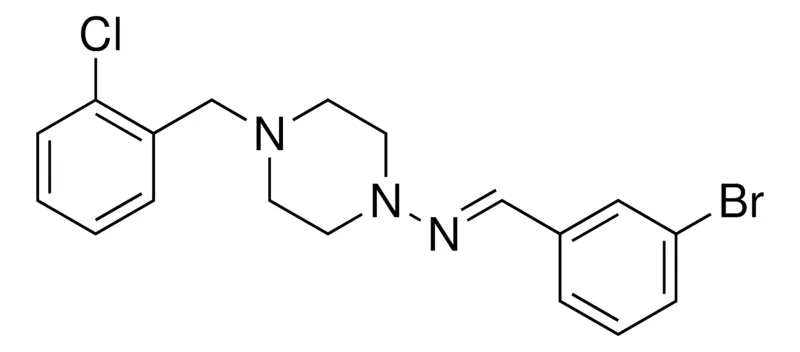 Sigma-Aldrich (3-BROMO-BENZYLIDENE)-(4-(2-CHLORO-BENZYL)-PIPERAZIN-1-YL)-AMINE,AldrichCPR