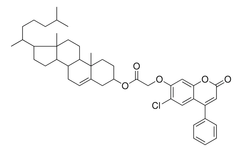 Sigma-Aldrich 17-(1,5-DIMETHYLHEXYL)-10,13-DIMETHYL-2,3,4,7,8,9,10,11,12,13,14,15,16,17-TETRADECAHYDRO-1H-CYCLOPENTA[A]PHENANTHREN-3-YL [(6-CHLORO-2-OXO-4-PHENYL-2H-CHROMEN-7-YL)OXY]ACETATE，AldrichCPR