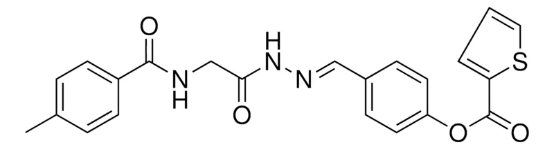Sigma-Aldrich 4-(2-(((4-METHYLBENZOYL)AMINO)AC)CARBOHYDRAZONOYL)PHENYL 2-THIOPHENECARBOXYLATE,AldrichCPR